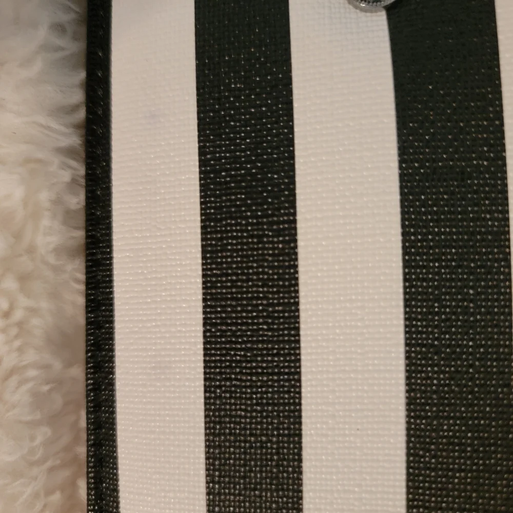 Kut from the Kloth Black & White Striped Fold Wallet